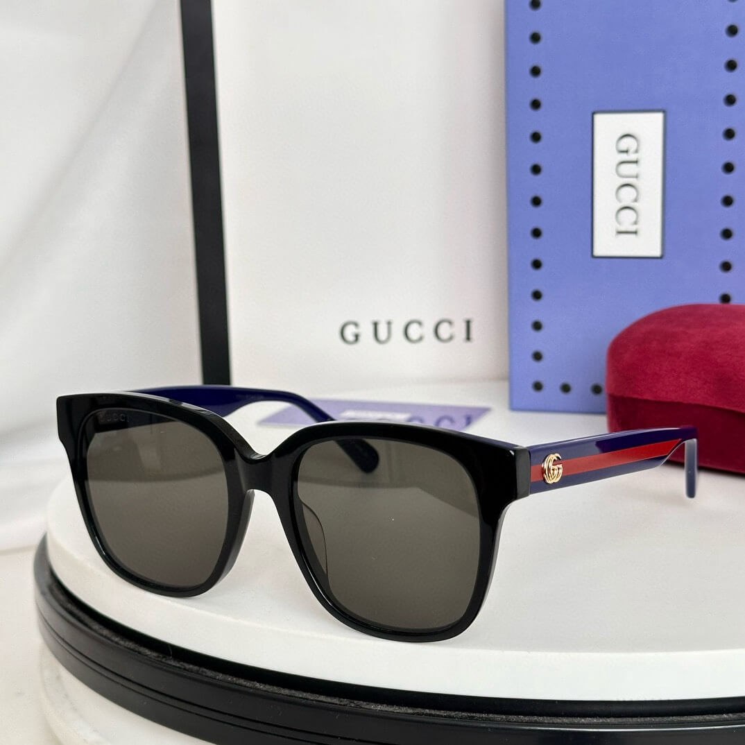 Classic GG Square Sunglasses with Signature Stripe Detail