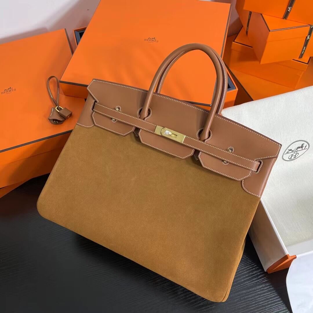 Birkin Suede Bag