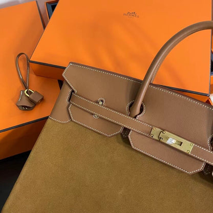 Birkin Suede Bag