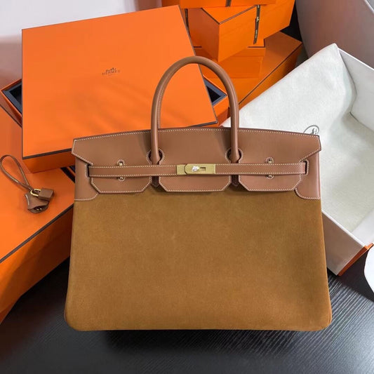 Birkin Suede Bag